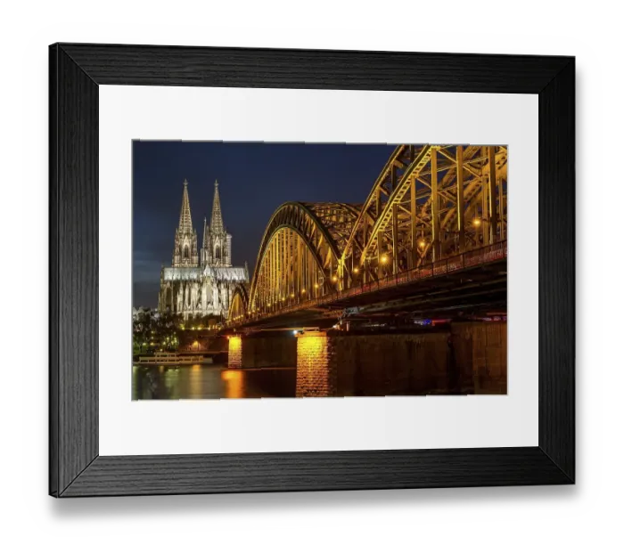 Framed Print : Cologne Cathedral, Hohenzollern Bridge