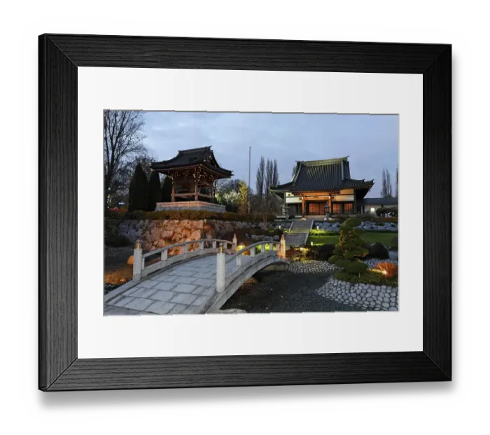 Framed Print : Japanese rock garden, Buddhist temple complex Framed Print : Japanese rock garden, Buddhist temple complex