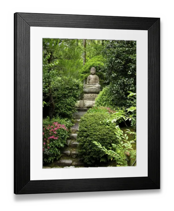 Framed Print : Buddha statue, Ryoan Ji Temple
