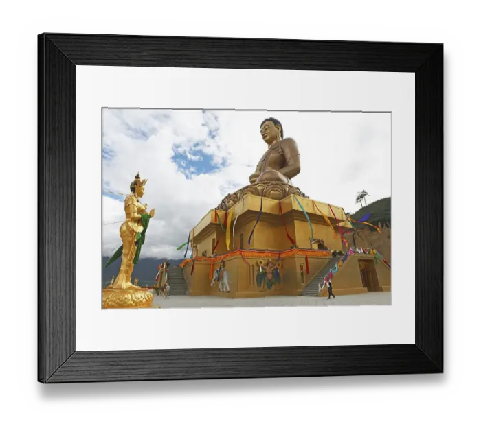 Framed Print : Buddha Point Thimphu, Thimphu District Framed Print : Buddha Point Thimphu, Thimphu District