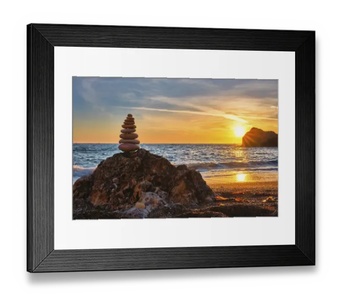 Framed Print : Concept of balance and harmony