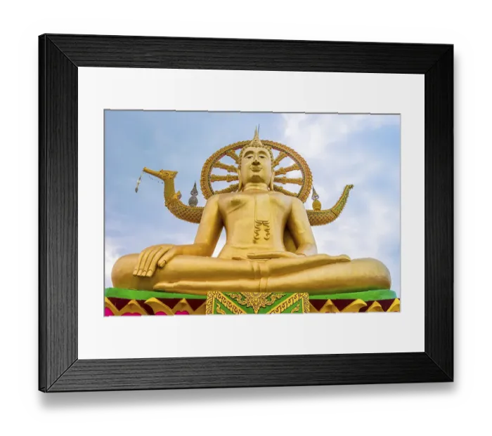 Framed Print : Sitting Buddha at Wat Phra Yai