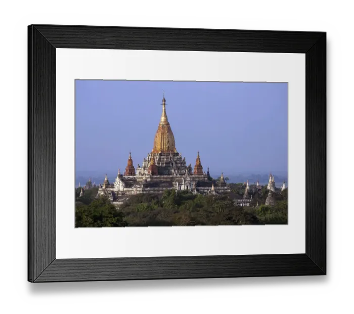 Framed Print : Views of the Ananda Temple, pagodas field Framed Print : Views of the Ananda Temple, pagodas field
