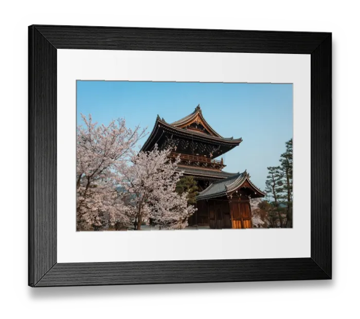 Framed Print : Japanese Temple, Tor Sanmon, Konkai-Komyoji Temple