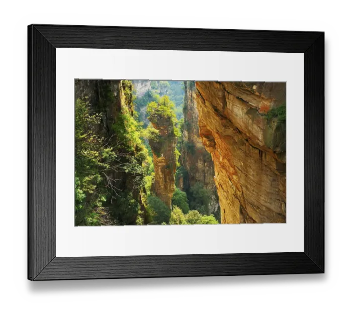 Framed Print : Avatar Mountains with vertical quartz-sandstone pillars Framed Print : Avatar Mountains with vertical quartz-sandstone pillars
