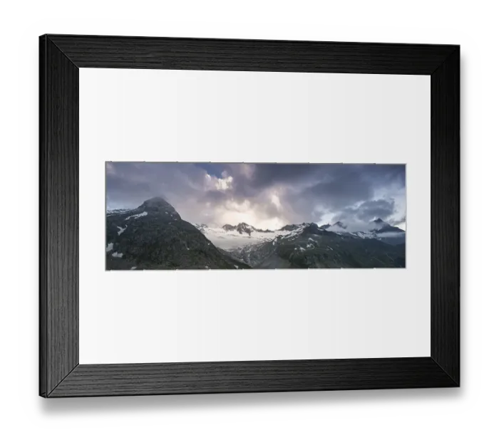 Framed Print : Evening mood, mountains at the Berliner Hoehenweg