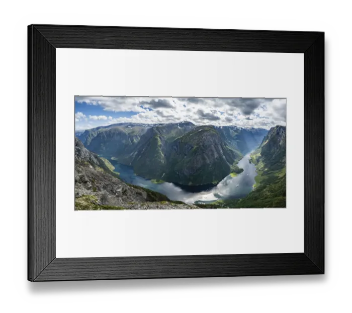 Framed Print : View from the top of Breiskrednosi Framed Print : View from the top of Breiskrednosi