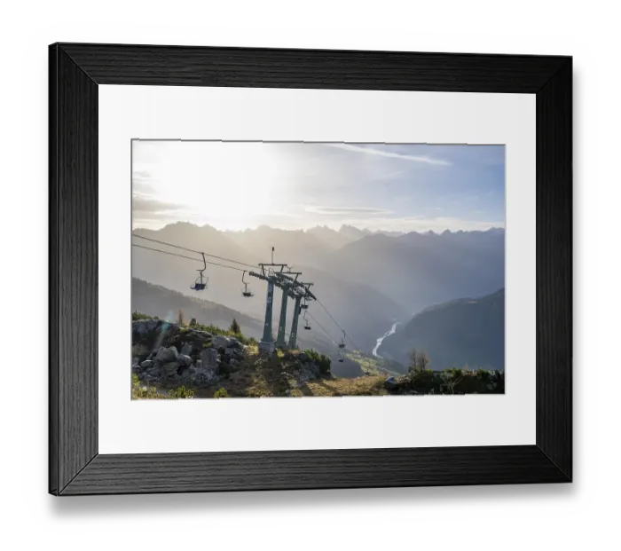 Framed Print : Venet mountain railway, Venet, Oetztal Alps
