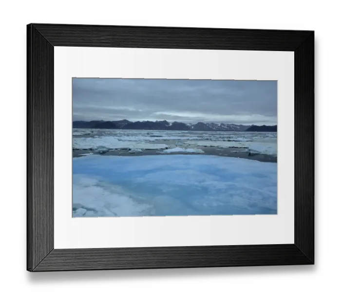 Framed Print : Pack ice on Hinlopenstreet, Spitsbergen