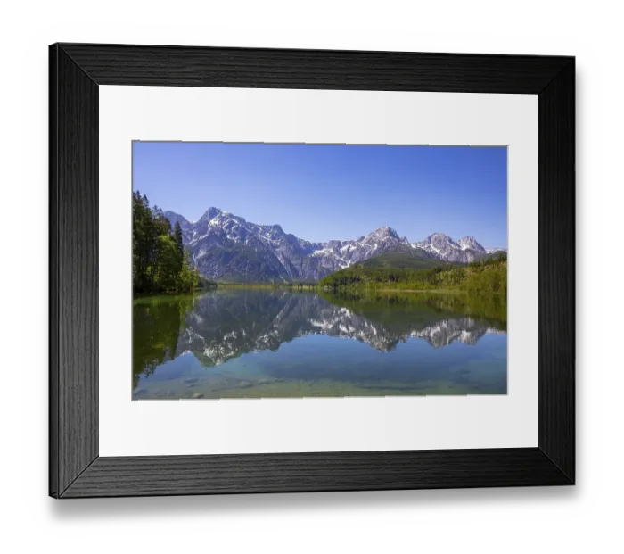 Framed Print : Almsee, Gruenau im Almtal, Totes Gebirge Framed Print : Almsee, Gruenau im Almtal, Totes Gebirge