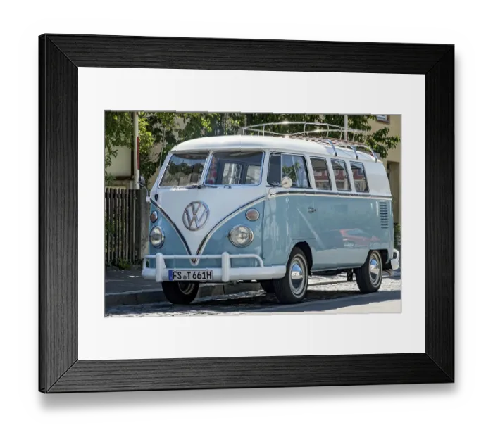 Framed Print : Volkswagen type 2 Transporter, VW Bus T1 Framed Print : Volkswagen type 2 Transporter, VW Bus T1