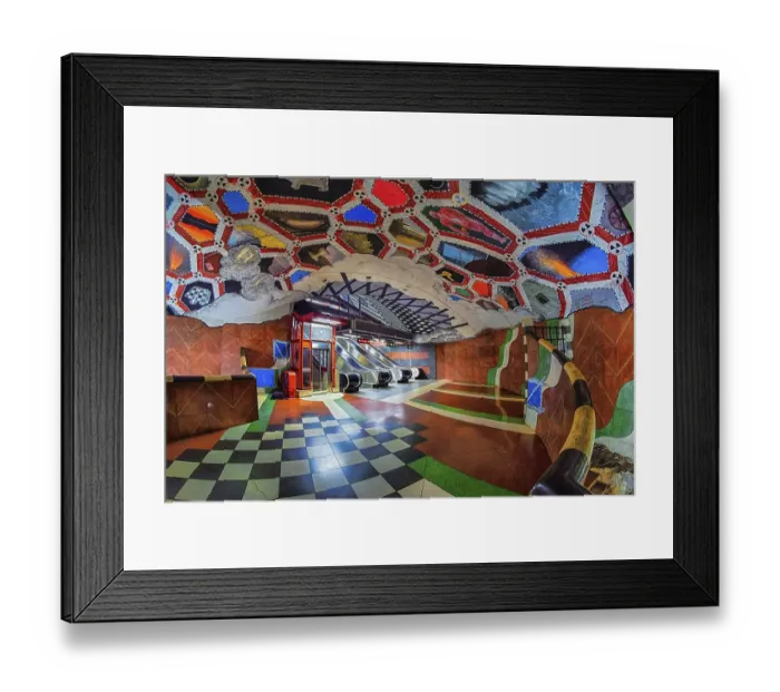 Framed Print : Underground station Kungstraedgarden