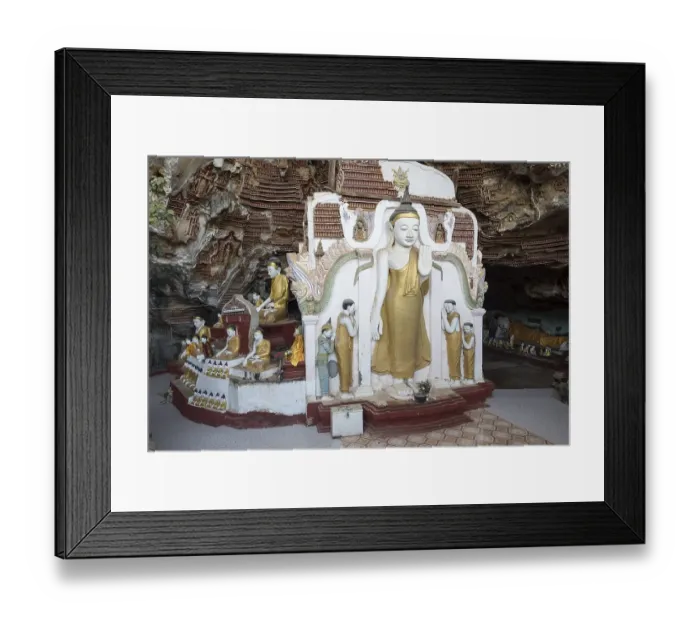 Framed Print : Buddha statues at Kaw-goon Cave Temple Framed Print : Buddha statues at Kaw-goon Cave Temple