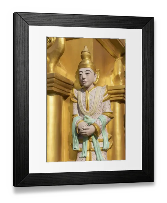 Framed Print : Nat spirit statue at Shwedagon Pagoda