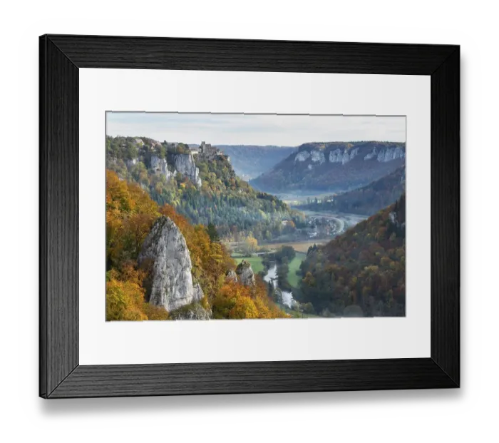 Framed Print : Autumn in the Upper Danube Nature Park