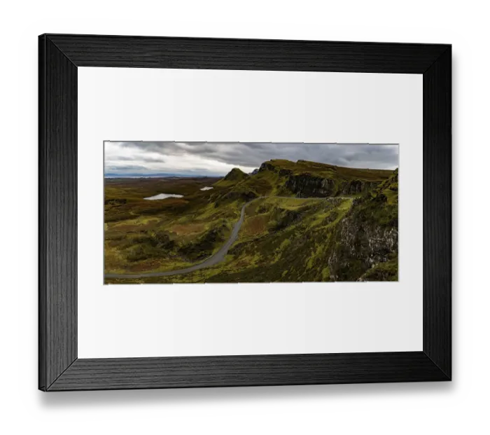Framed Print : Quiraing massif with dramatic clouds Framed Print : Quiraing massif with dramatic clouds