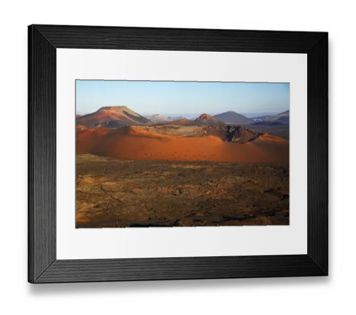 Framed Print : Fire Mountains, Montanas del Fuego Framed Print : Fire Mountains, Montanas del Fuego