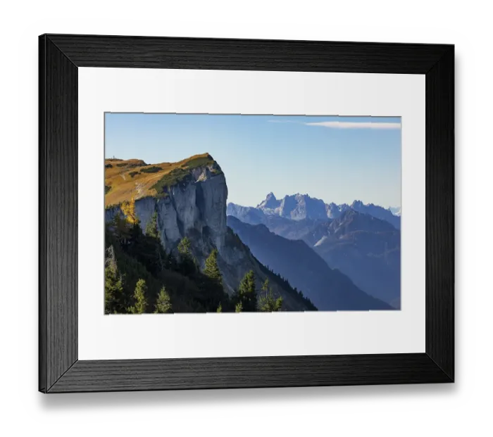 Framed Print : Loose plateau, behind it Dachstein massif