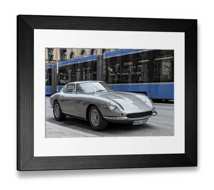 Framed Print : Parked vintage sports car Ferrari 275 GTB4 Framed Print : Parked vintage sports car Ferrari 275 GTB4