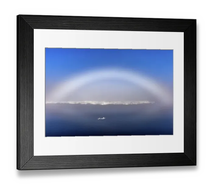 Framed Print : White Rainbow over the ice, Arctic Ocean