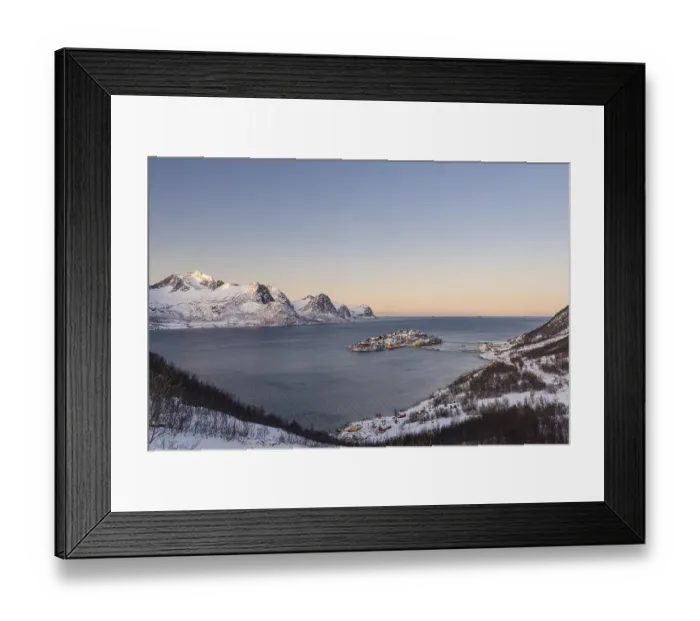 Framed Print : View of the fishing village Husoy