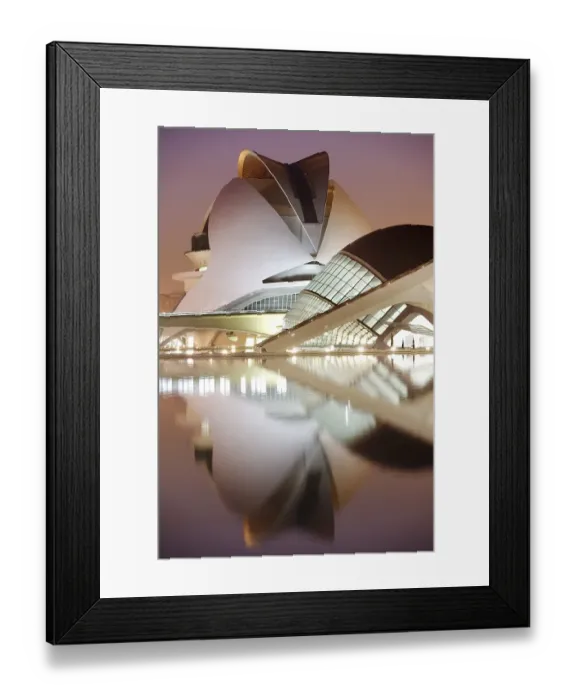 Framed Print : ESP, Spain, Valencia : Ciudad de las Artes Y de las Ciencias