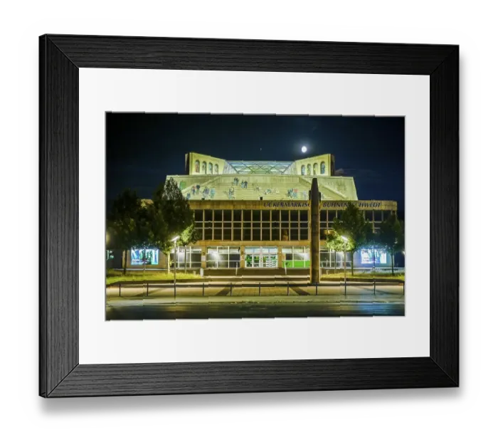 Framed Print : Uckermaerkische Buehnen, Berliner Strasse