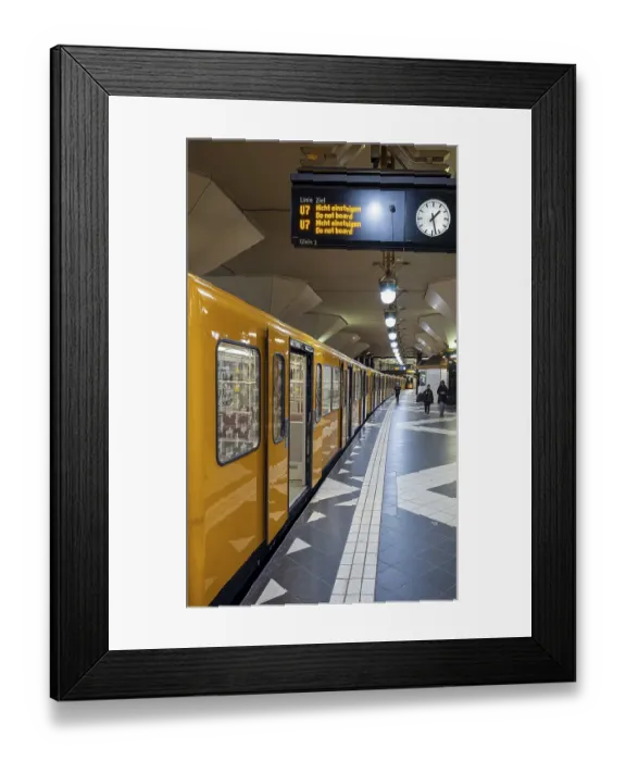 Framed Print : U Rathaus Spandau station, Berlin, Germany, Europe