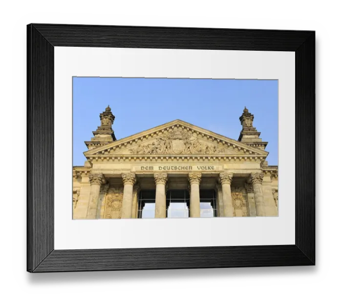 Framed Print : Detailed view, Reichstag building