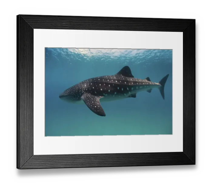 Framed Print : Whale shark (Rhincodon typus), Southern Leyte