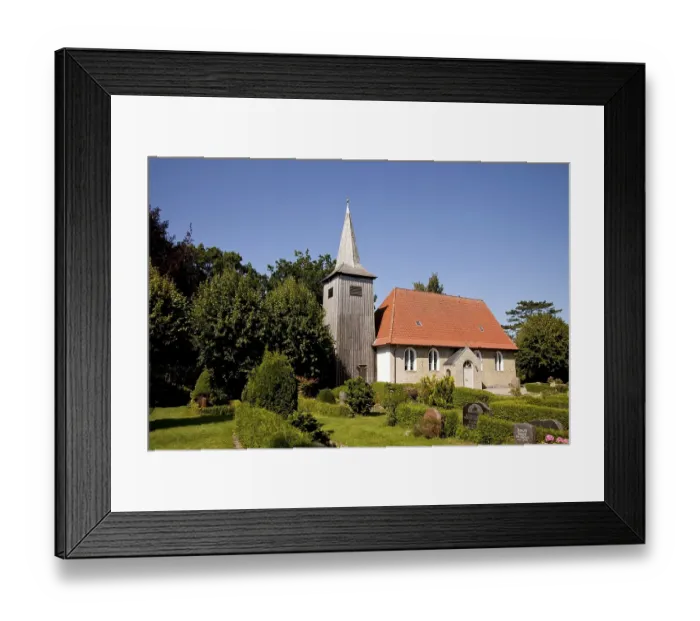 Framed Print : Seamen's Church in Arnis, the smallest town in Germany