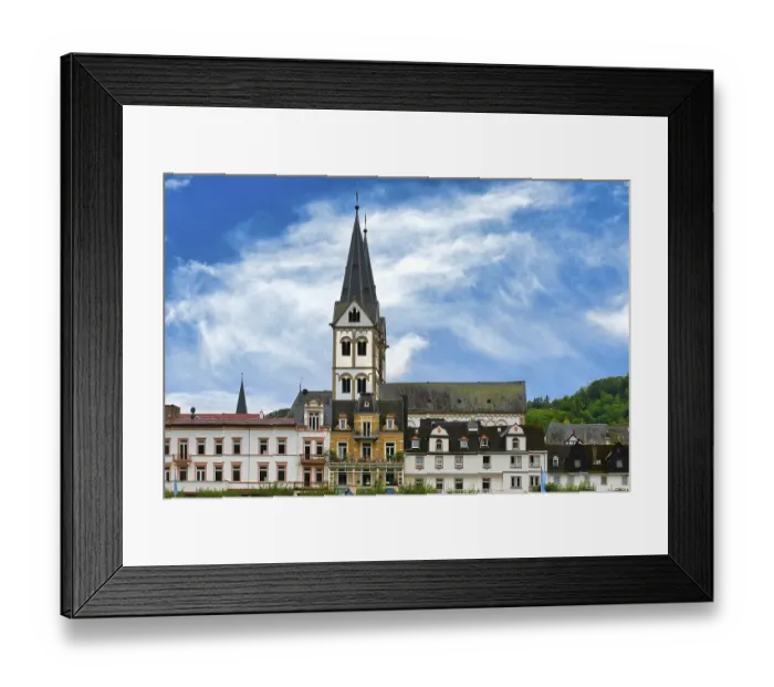 Framed Print : St. Severus Church, Boppard, Rhine River Framed Print : St. Severus Church, Boppard, Rhine River