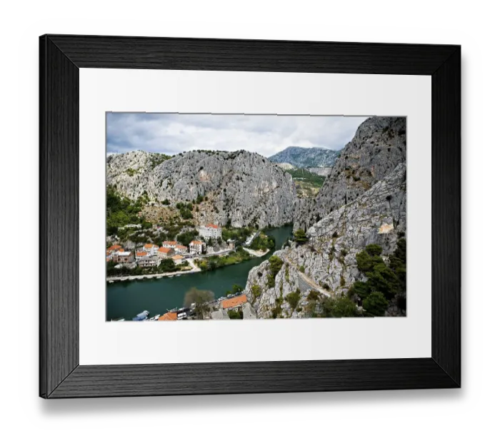 Framed Print : Omis, an old town at the Adriatic coast