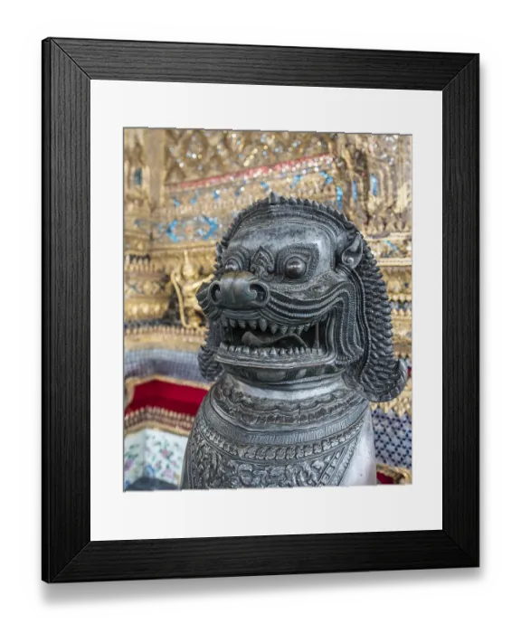 Framed Print : Chinese dog statue, Wat Phra Kaeo Temple Framed Print : Chinese dog statue, Wat Phra Kaeo Temple