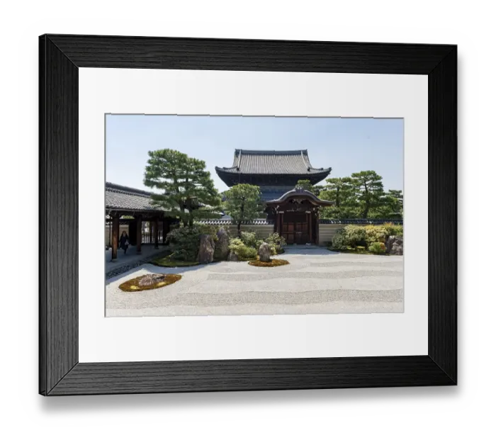 Framed Print : Zen garden in Kennin-ji, Kenninji Temple