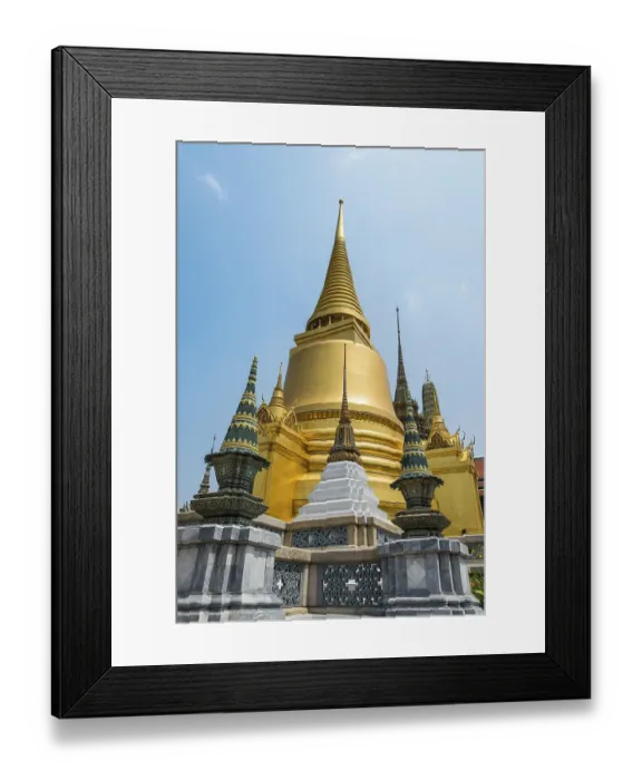 Framed Print : goldene Stupa, Phra Sri Rattana Chedi
