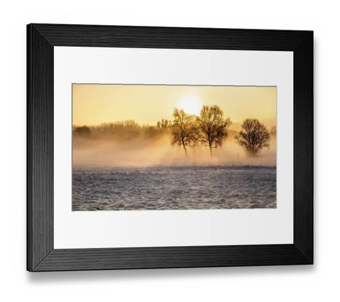 Framed Print : Morning winter landscape, Schildow Framed Print : Morning winter landscape, Schildow