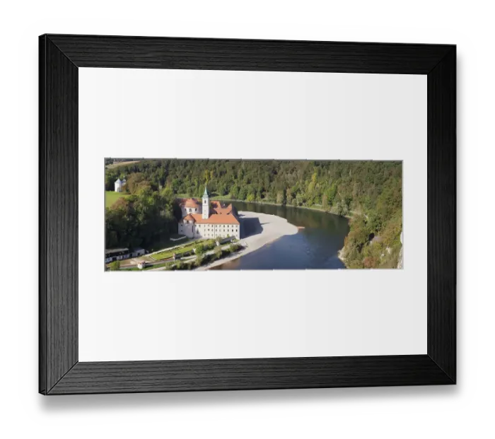 Framed Print : Monastery Weltenburg on the Danube in Kelheim