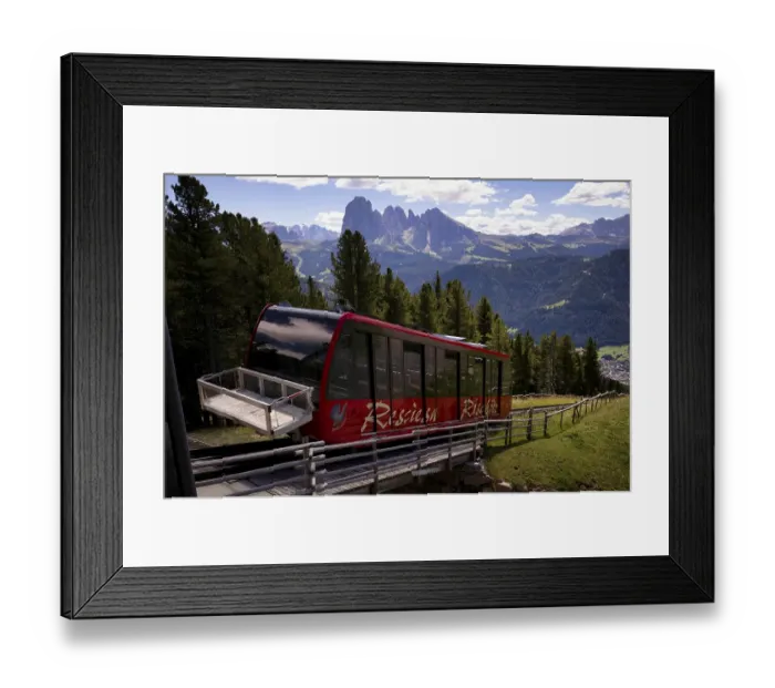 Framed Print : Funicular railway to the Rasciesa Framed Print : Funicular railway to the Rasciesa