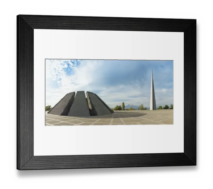 Framed Print : View over Yerevan and Mount Ararat from Tsitsernakaberd