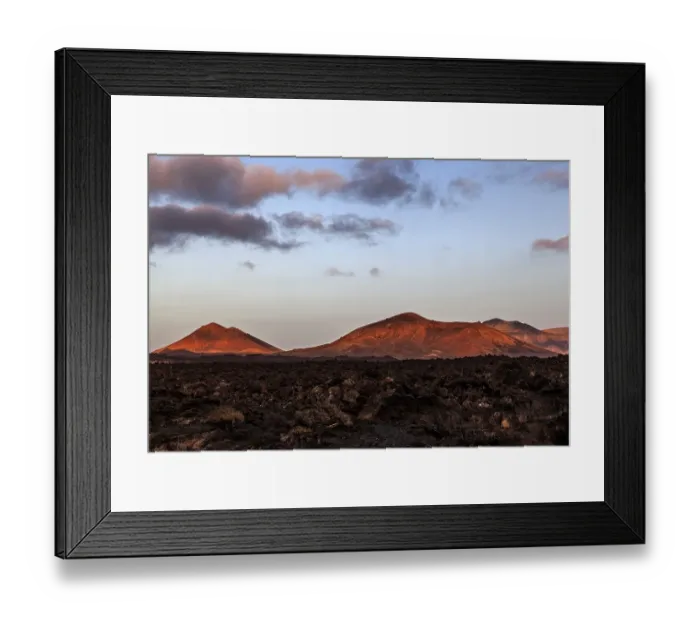 Framed Print : Lava field, Fire Mountains, volcanoes Framed Print : Lava field, Fire Mountains, volcanoes