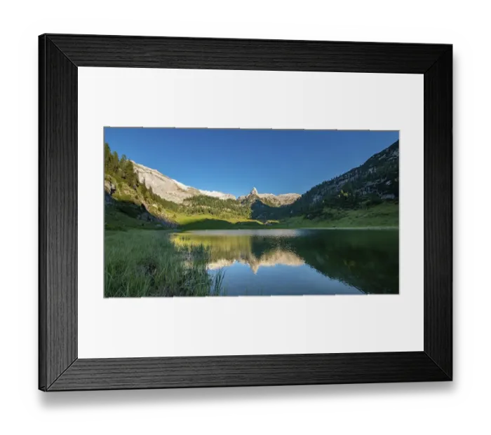 Framed Print : Schottmalhorn reflected in lake Funtensee at sunset Framed Print : Schottmalhorn reflected in lake Funtensee at sunset