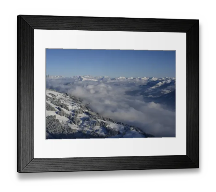 Framed Print : View from the summit of the Hohe Salve to the Brixenthal with Kitzbuehler Horn Framed Print : View from the summit of the Hohe Salve to the Brixenthal with Kitzbuehler Horn