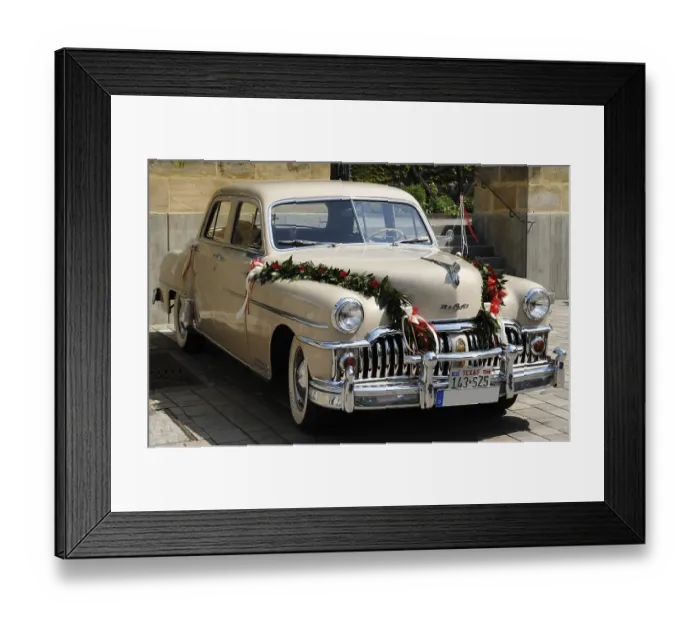 Framed Print : Chrysler DeSoto Custom 4 door sedan