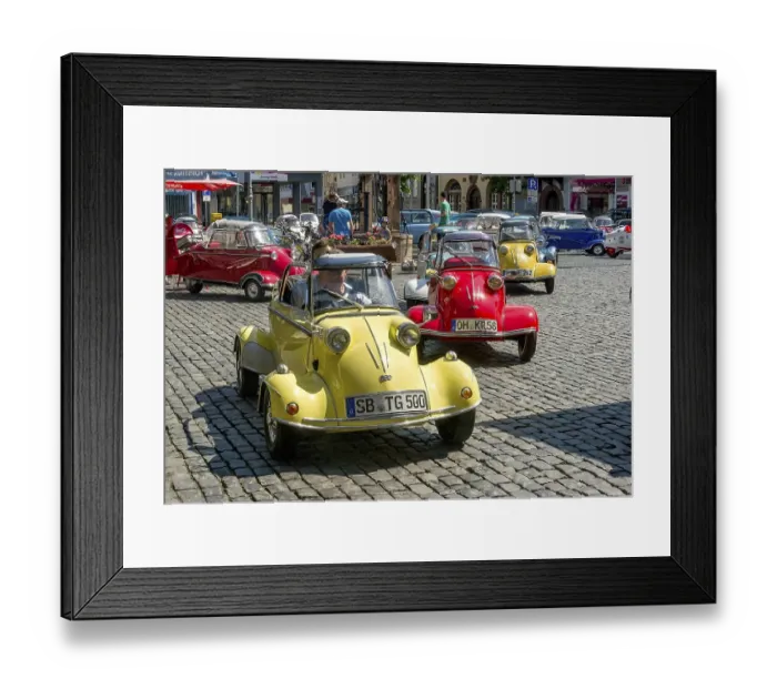 Framed Print : Oldtimer meeting, Vintage Messerschmitt TG 500 FMR Tiger Framed Print : Oldtimer meeting, Vintage Messerschmitt TG 500 FMR Tiger