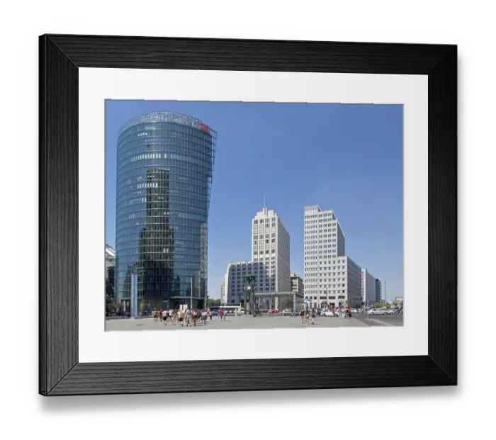 Framed Print : BahnTower, headquarters of Deutsche Bahn on the Potsdamer Platz Framed Print : BahnTower, headquarters of Deutsche Bahn on the Potsdamer Platz