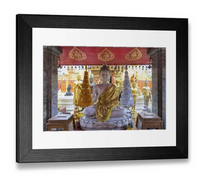 Framed Print : Buddha statue, Wat Phra That Doi Suthep Framed Print : Buddha statue, Wat Phra That Doi Suthep