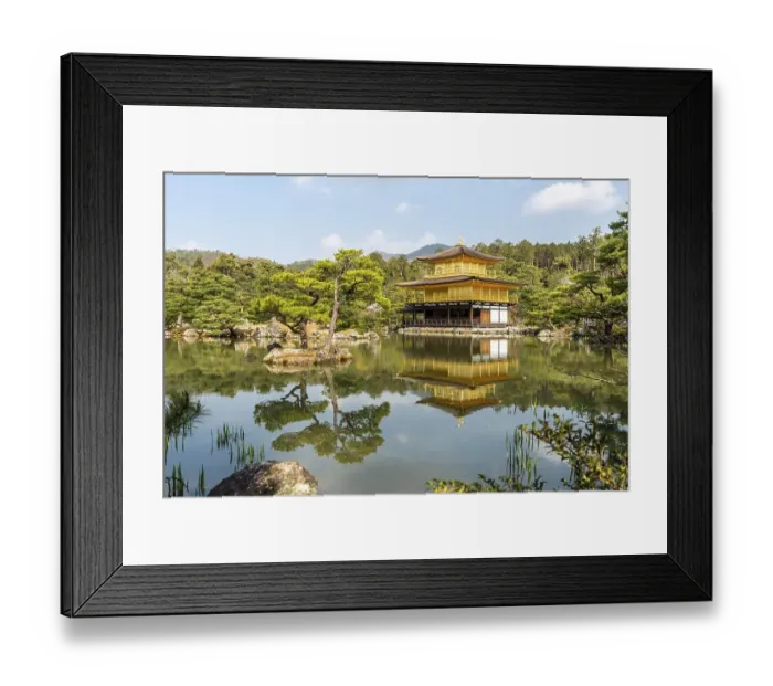 Framed Print : Golden Pavilion Temple, Kinkaku-ji