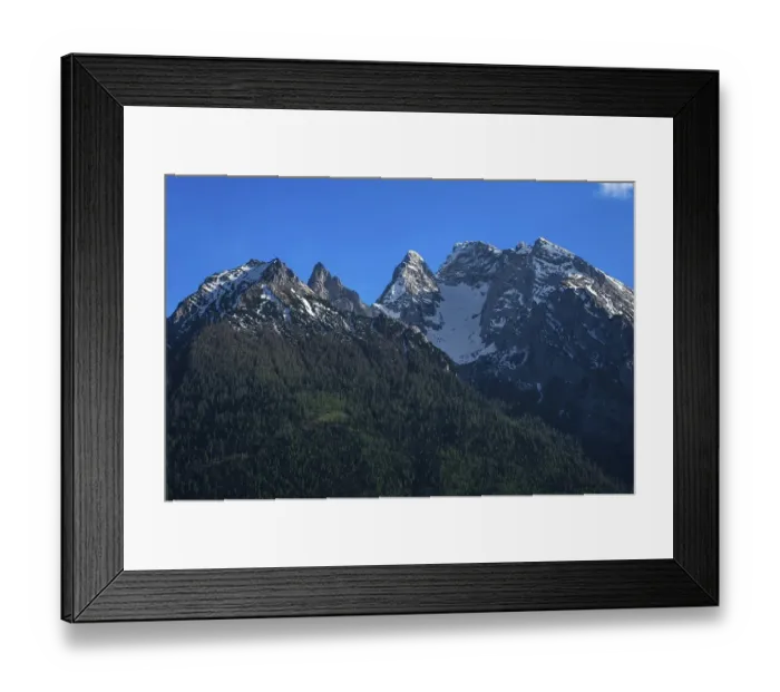 Framed Print : Mountain massif Hochkalter, Ramsau Framed Print : Mountain massif Hochkalter, Ramsau