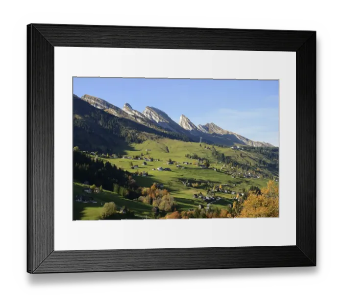 Framed Print : Churfirsten, view from Wildhaus Framed Print : Churfirsten, view from Wildhaus